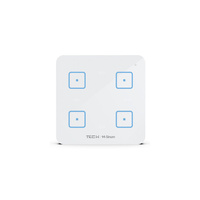 Włącznik czteropolowy Single WS-04, komunikacja bezprzewodowa TECH WTP, kolor Biały