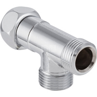 Trójnik z gwintem zewnętrznym Geberit AquaClean, chrom błyszczący