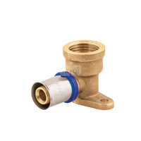 Kolano z mocowaniem PERFEXIM 738, mosiądz, 1/2 x 16 (GW x zz)