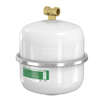 Naczynie wzbiorcze wiszące FLAMCO MEIBES Airfix D, pojemność 12 l 4-, 10 bar / 120'C fi3/4'', kolor biały, do instalacji  C.W.U.