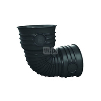 Kolano 30' MAGNAPLAST MAGNACOR MCB, PP (czarny), DN 200 (wz x ww), do kanalizacji