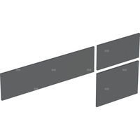 Zestaw frontów szuflad (3 szt.) do dolnej szafki pod umywalkę stawianą na blat variform GEBERIT, kol. lava matowy szer.1350 mm