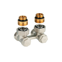 Zawór Verafix-VK, kątowy, podwójny z nastawą wstępną i funkcją odwodnienia, przyłącze 1/2"