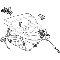 Miska ustępowa częściowo wyposażona, do Geberit AquaClean 8000: Biały-alpin