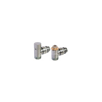Zestaw Design kątowy (zawór termostatyczny z nastawą i powrotny 1/2"-3/4"E) kolor biały
