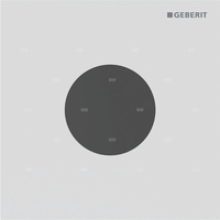 Płyta przykrywająca Geberit typ 40, okrągła: Biały matowy / Z powłoką easy-to-clean