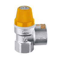 Zawór przelewowy CALEFFI dla instalacji solarnych mosiądz (chromowany) 2,5 bar GW 3/4'' x 1''