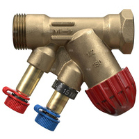 Zawór równoważący TA (IMI HYDRONIC) TBV-C NF ametal Eurokonus x Gwint wewnętrzny DN 15, max. 120'C