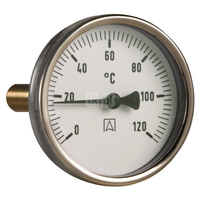 Termometr bimetaliczny AFRISO BiTh fi 80 mm 0…60'C tuleja 40 mm połączenie ax