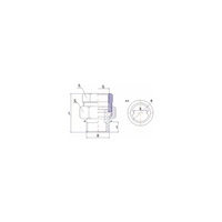 Śrubunek RUMET o-ring mosiądz 2'' x 2'' (GW x GZ)