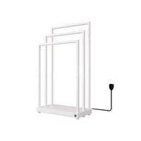 Grzejnik elektryczny (suszarka) INSTAL-PROJEKT Mobilo Electro 2, wym. 900/500 mm, kolor biały mat,  moc 105 W