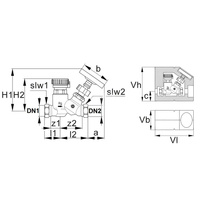 Zawór regulacyjno-pomiarowy COMAP Thermo F, DN 15
