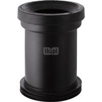 Króciec podłączeniowy odpływu Geberit z uszczelkami wargowymi: d=110mm, d1=120–125mm, Czarny