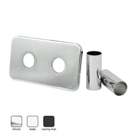 ZMK1 Zestaw maskujący do grzejników z rozetą prostokątną i tulejami, chrom (do PHA-036)