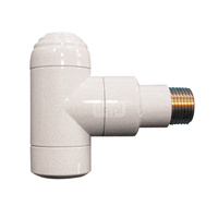 HERZ - zawór powrotny DE LUXE figura kątowa, Kolor Rubin (RAL 3003) 1/2