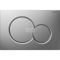 Przycisk uruchamiający Geberit Sigma01, przedni, chrom mat, easy-to-clean, okrągły