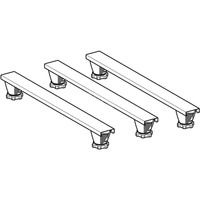 Zestaw nóg i trawersów do brodzików kamienno-żywicznych Geberit, do 140 cm, 3Tr1100, wysokość 9-21 cm