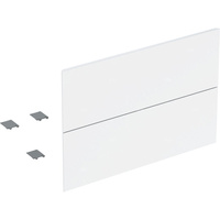 Zestaw frontów szuflad (2 szt.) do dolnej szafki pod umywalkę z dwoma szufladami GEBERIT ONE, kol. biały wysoki połysk szer.750 mm