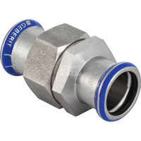 Śrubunek hydrauliczny GEBERIT Mapress Edelstahl z nakrętką ze stali CrNi stal nierdzewna mz 35 mm z pierścieniem zacinającym