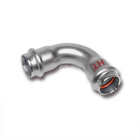 Łuk 90' SANHA NiroSan Press Industry, stal nierdzewna, 88,9 mm (zw x zw)