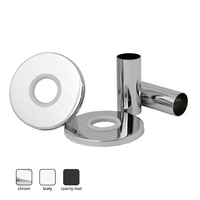 ZMO2 Zestaw maskujący do grzejników z dwiema rozetami okrągłymi i tulejami, chrom