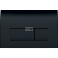 Przycisk uruchamiający Geberit Delta50, przedni, czarny RAL 9005, prostokątny