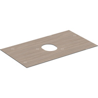 Płyta przykrywająca Geberit do dolnej szafki pod umywalkę stawianą na blat, z jedną szufladą: B=90cm, Dąb / Melamina, struktura drewna