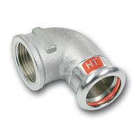 Kolano 90' SANHA Therm Industry, stal (Cynk/nikiel), 42 mm x 1 1/2'' (zw x GW)