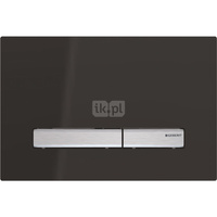 Przycisk uruchamiający Geberit Sigma50, przedni, czarny, prostokątny