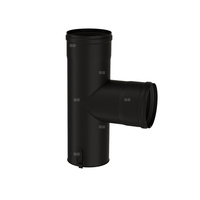 Linea Pellet Trójnik TRS-VD 90 z deklem 100 (D100RACS)