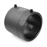 Mufa elektrooporowa FOX SDR 11 do gazu, PE (stan surowy) / PE (stan surowy) (czarny), 200 mm (mze x mze), do kanalizacji do rur PE