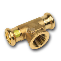 Trójnik SANHA Press Gas Cu 28 mm x 1/2'' x 28 mm (zw x GW x zw)