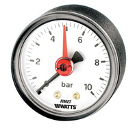 Manometr axialny , Średnica tarczy 63mm, zakres pomiaru 0-6bar, tuleja 1/4", obudowa tworzywo, klasa dokładności 2,5 M3A-ABS 63 0-6 G1/4B/R+C+QK+LF+QISP 