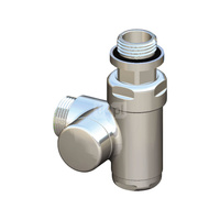 Zawór HERZ De Luxe (wersja lewa) chrom do armatury sanitarnej 1/2 x 1/2 GW-GW