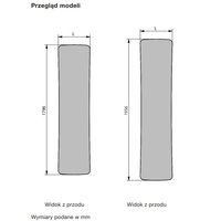 Grzejnik płytowy ZEHNDER Folio wym. 1796 x 640 mm, kolor biały RAL9016, moc 912 W