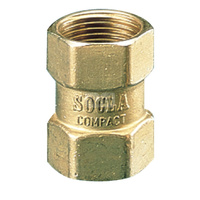 Typ 601 - zawór zwrotny gwintowany wew., zamknięcie grzybkowe wspomagane sprężyną, Pnom 1,0 MPa, tmax=80 st.C., uszczelka EPDM, typ 601, 3/4"