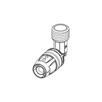 Nypel 90' TECE logo dwuczęściowy, mosiądz, 25 mm x 1'' (pz x GZ)
