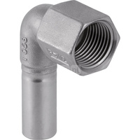 Kolano 90' GEBERIT Mapress Edelstahl przejściowe, stal nierdzewna, 1/2'' x 15 mm (GZ x końcówka wciskowa)