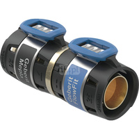 Złączka przejściowa  GEBERIT FlowFit / Mepla, brąz krzemowy bezołowiowy, 16 mm (łącznik zaprasowywany x łącznik zaprasowywany)