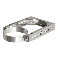 Uchwyt MK ŻARY PK WHT 2 stal nierdzewna fi 110/160 mm (mocowanie - Obejma do ściany regulowana)