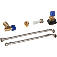 Zestaw przyłączeniowy z tyłu na środku, do modułu sanitarnego Geberit Monolith do WC, 114 cm