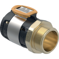 Złączka przejściowa GEBERIT FlowFit, brąz krzemowy bezołowiowy, 2 1/2'' x 63 mm (GZ x łącznik zaprasowywany)