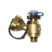 Zawór regulacyjno-pomiarowy HERZ 0284 mosiądz (niebieski), 1/4'' Gwint zewnętrzny