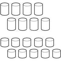 Zestaw nakładek izolacyjnych Geberit do zestawu wykończeniowego ze stali nierdzewnej