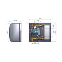 Wymiennikowy modułowy podgrzewacz cwu, 25 l/min FRIWA8023 YP25/7,5-RKA