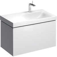 Szafka pod umywalkę GEBERIT Xeno2, 2 szuflady, kolor biały szer.900mm