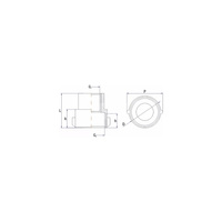 Mufa redukcja RUMET mosiądz 1/2'' x 3/8'' (GW), 28 mm