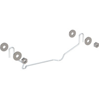 Elementy mocujące Geberit do półpostumentu umywalki, Kerafix: 31x13cm, 