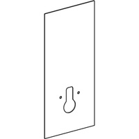 Okładzina przednia do modułu sanitarnego Geberit Monolith do wiszącej miski WC, 114 cm: Czarny / Szkło
