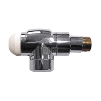 Zawór grzejnikowy termostatyczny HERZ TS-90 DE LUXE kątowy, połączenie 1/2'' (malowany) czarny mat